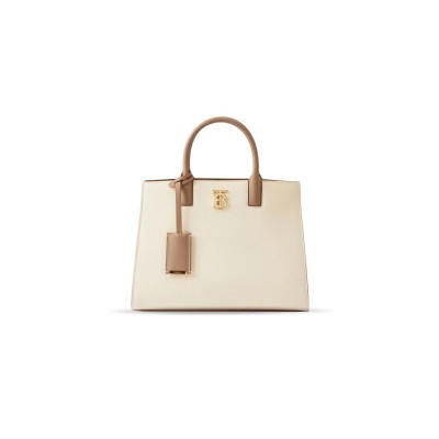 BURBERRY MINI FRANCES TOTE BAG IN GRAIN LEATHER 80725221 (27*20*11cm)